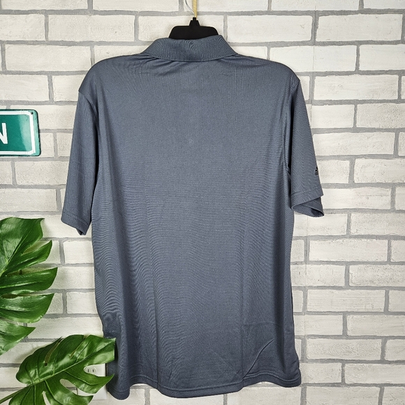 Men's NWT ADIDAS Climalite Gray Polo Golf Shirt Size XL - Picture 6 of 8